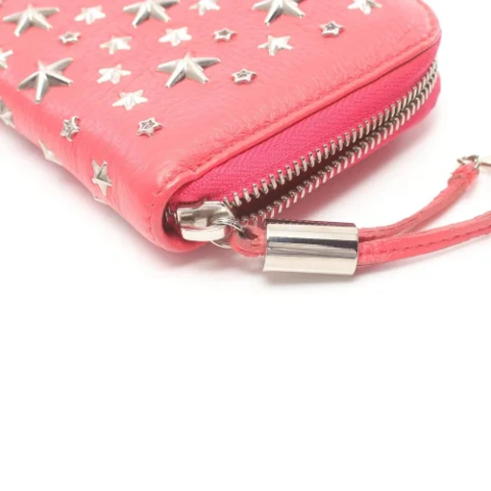 Jimmy Choo Pre-owned Leather wallets Pink Dames