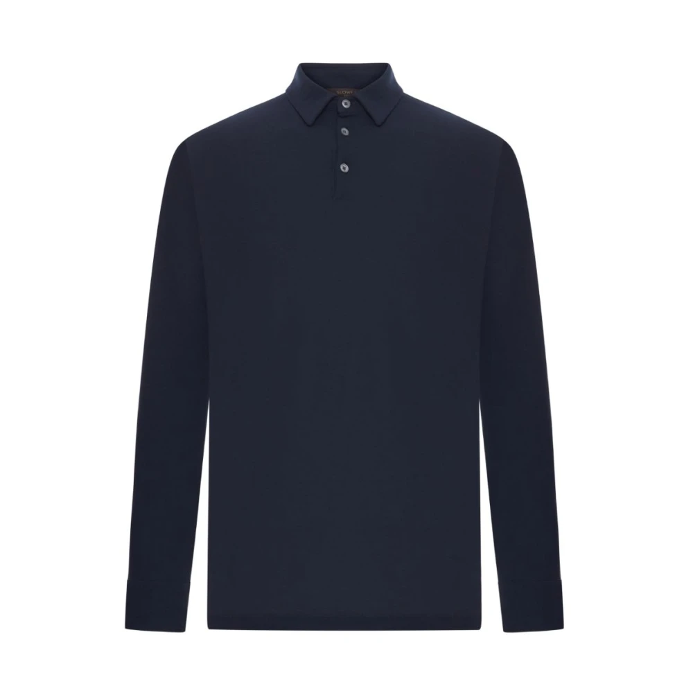 Zanone Mannelijk Blauw Slim-Fit Icecotton Polo