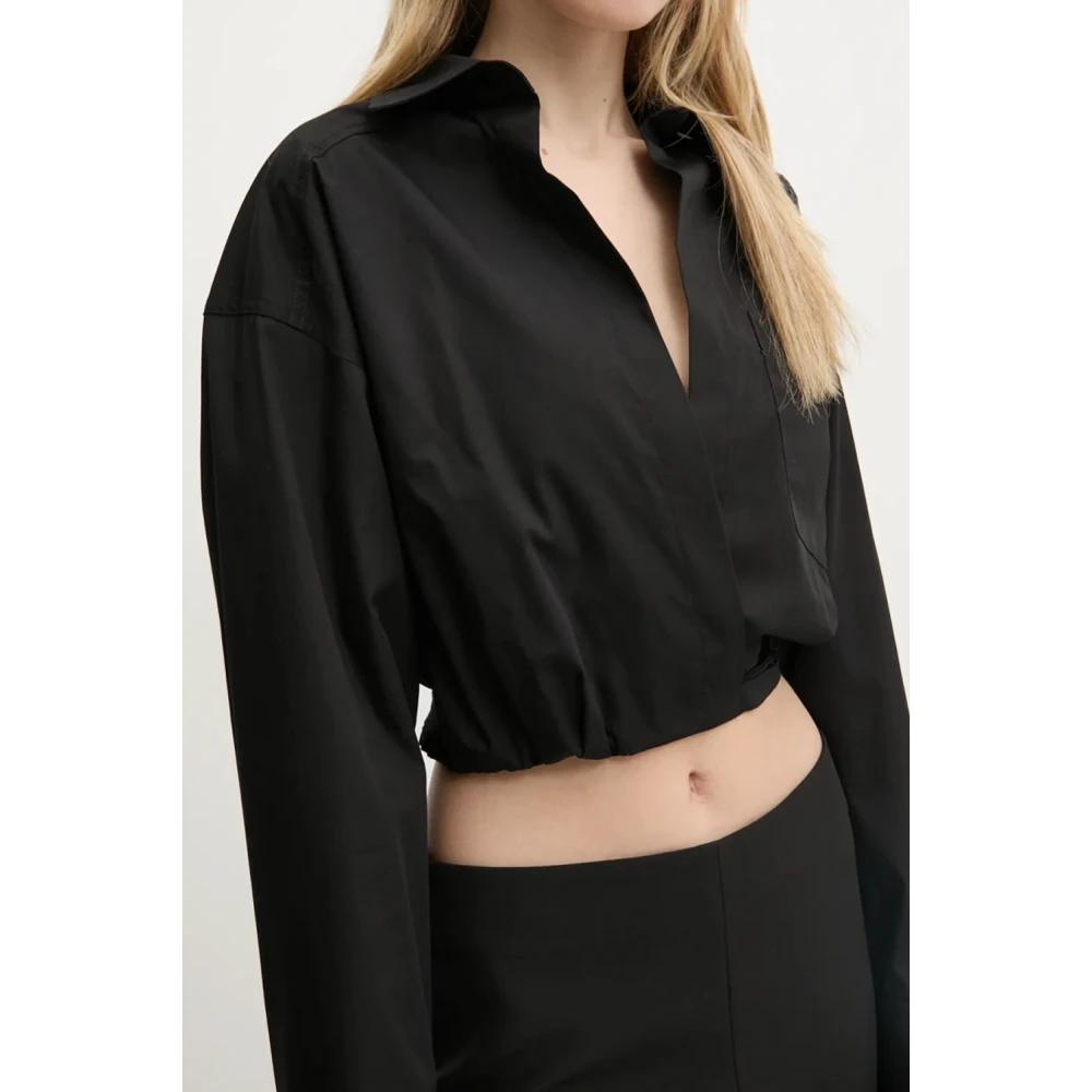 Moschino Zwarte overhemden voor heren Black Dames
