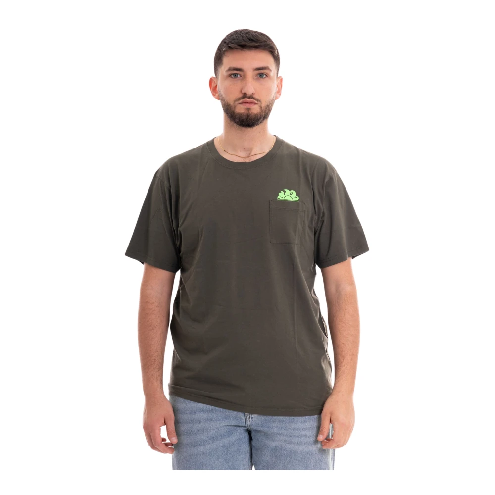 Sundek Heren Logo Zak T-Shirt Green Heren