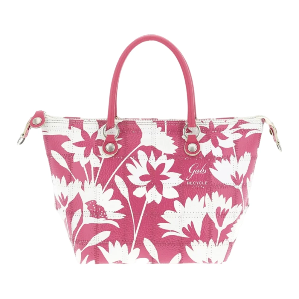 Gabs Fuchsia Bloemig Leren Tas Pink Dames