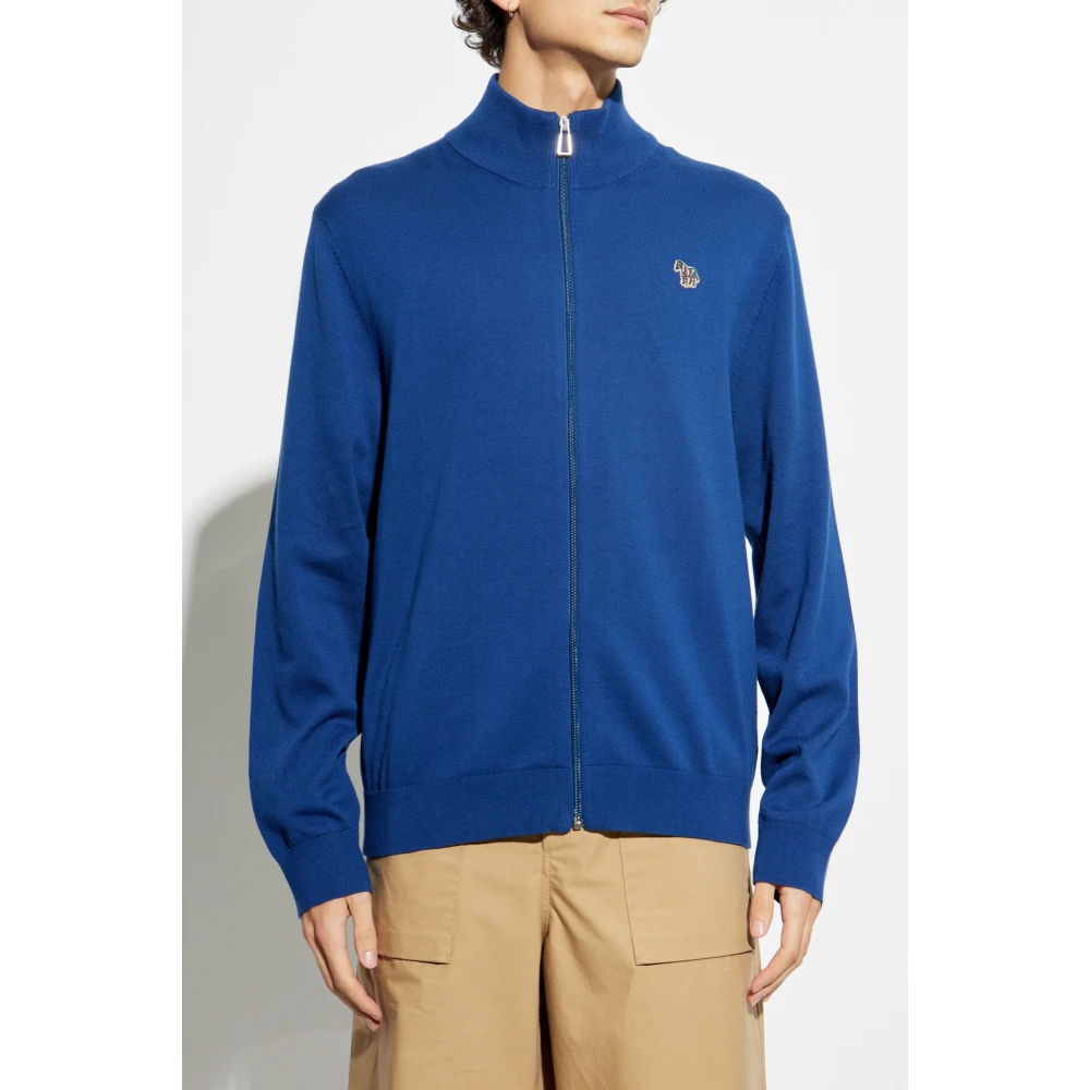 PS By Paul Smith Cardigan met logo Blue Heren