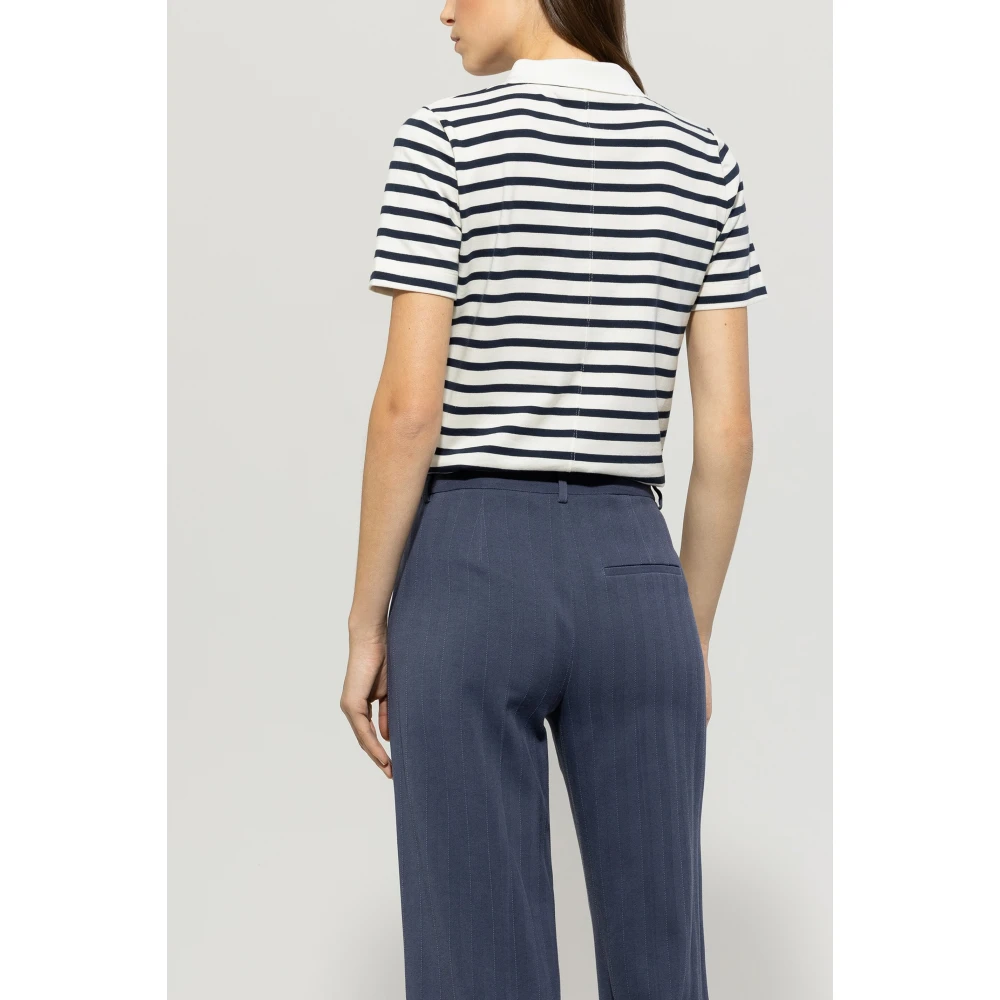 LUISA CERANO Gestreept katoenen poloshirt Multicolor Dames