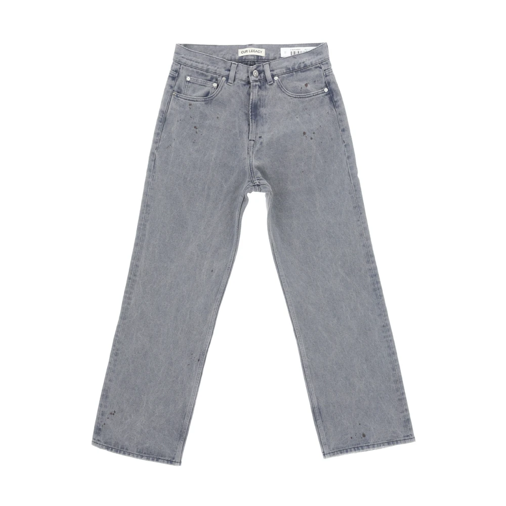 Our Legacy Third Cut Denim Jeans Gray Heren