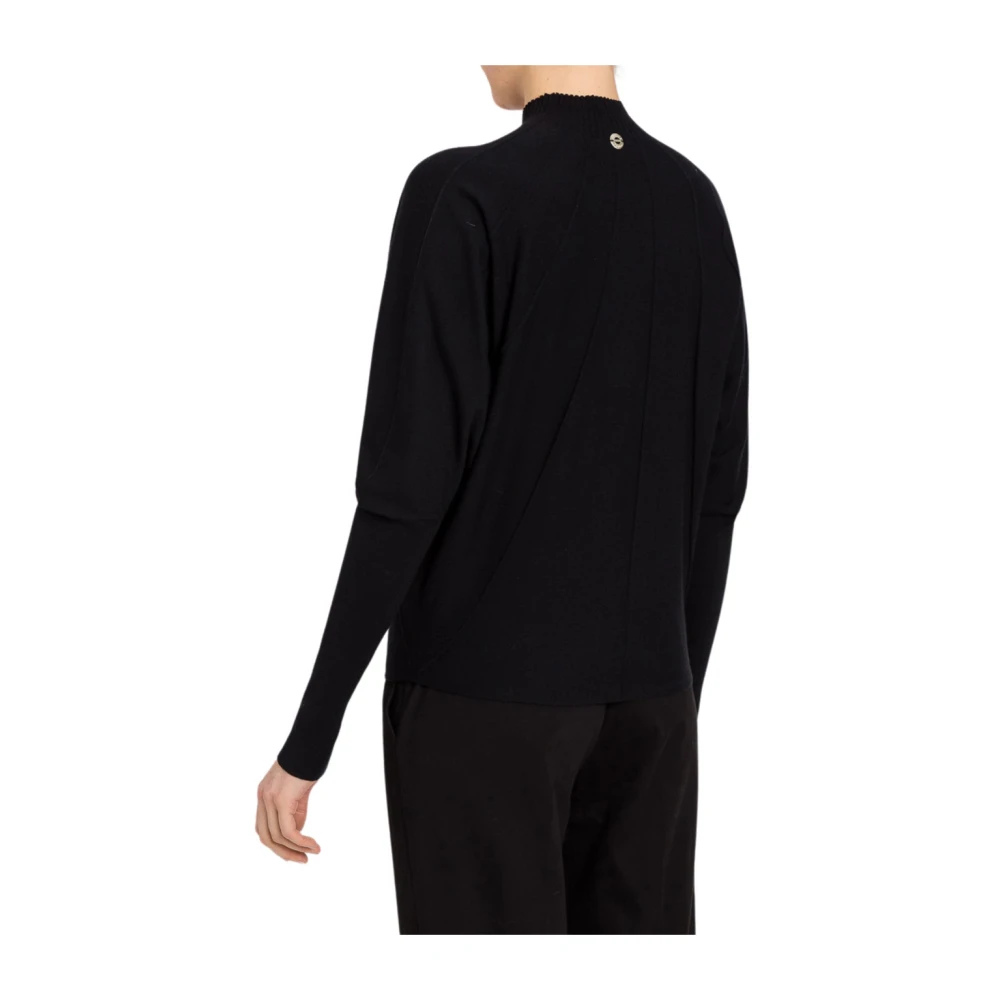 Actitude Zwarte coltrui trandy stijl Black Dames