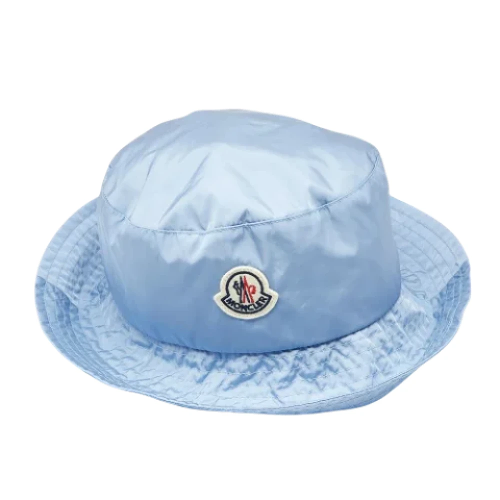 Moncler Pre-owned Fabric hats Blue Dames