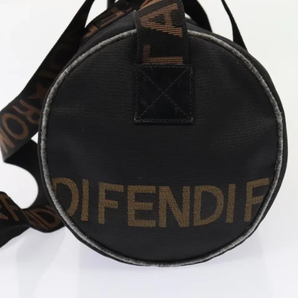 Fendi Vintage Pre-owned Canvas handbags Black Dames