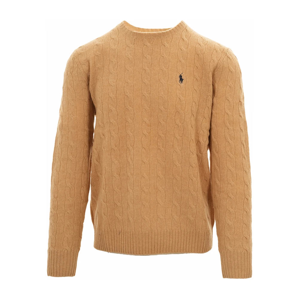 POLO RALPH LAUREN | Maglia in lana e cashmere a trecce cammello melange | Uomo | M - Immagine 7