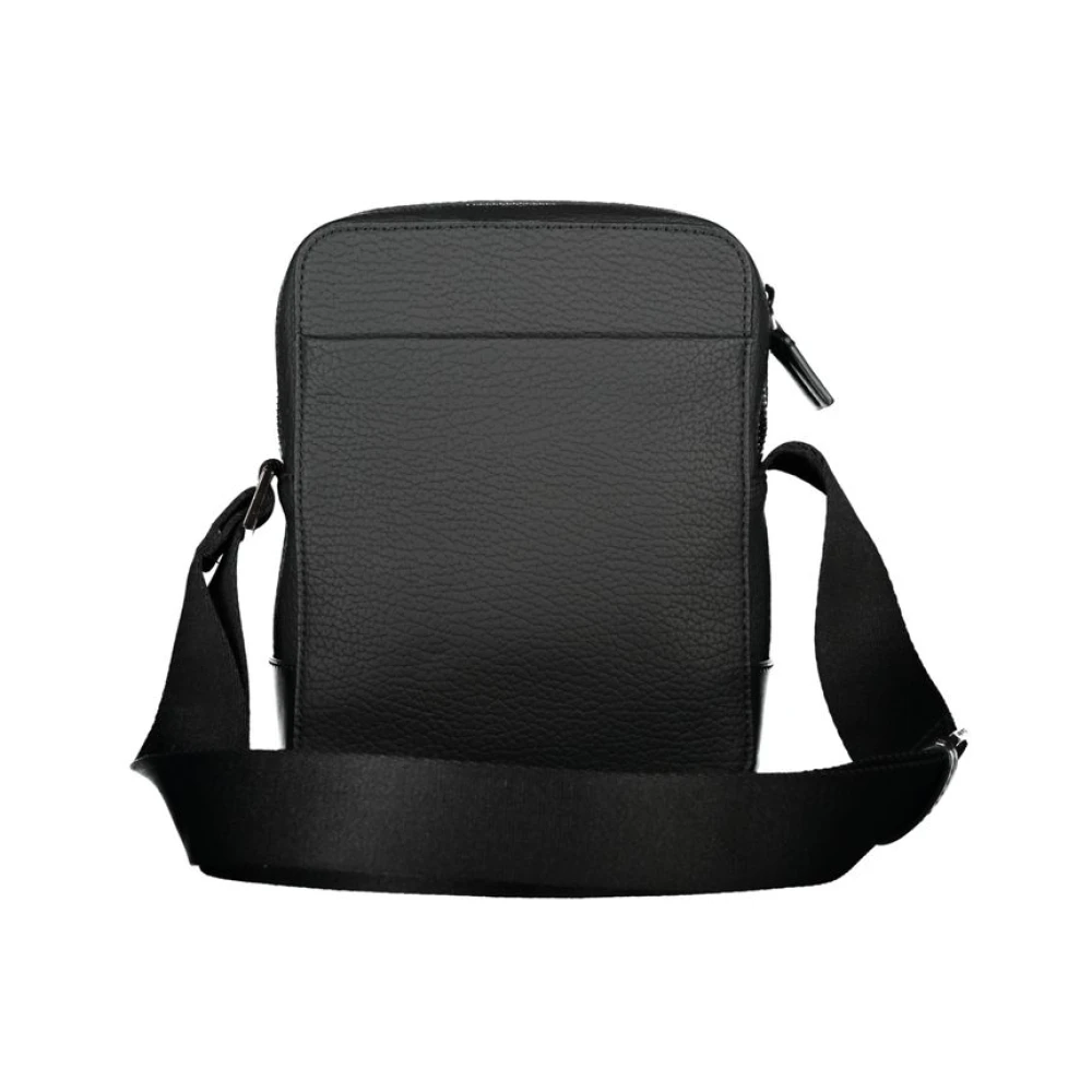 Calvin Klein Zwarte schoudertas met contrasterende details Black Heren