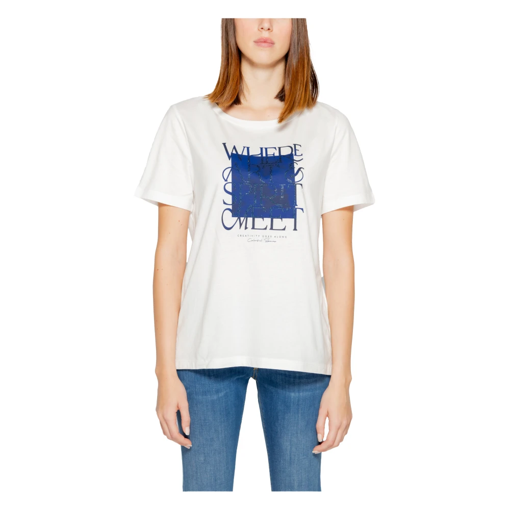Street One Dames T-shirt Lente Zomer Collectie White Dames