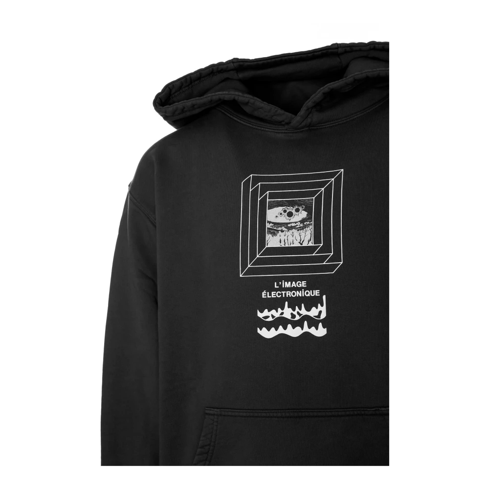 Brain Dead Hoodie met Print Black Heren