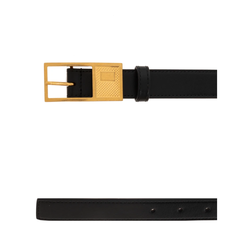 Balmain Leren riem Black Dames