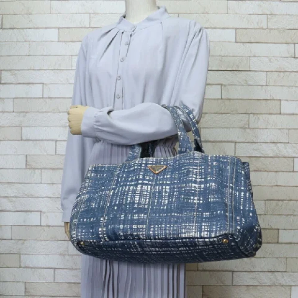 Prada Vintage Pre-owned Fabric prada-bags Blue Dames