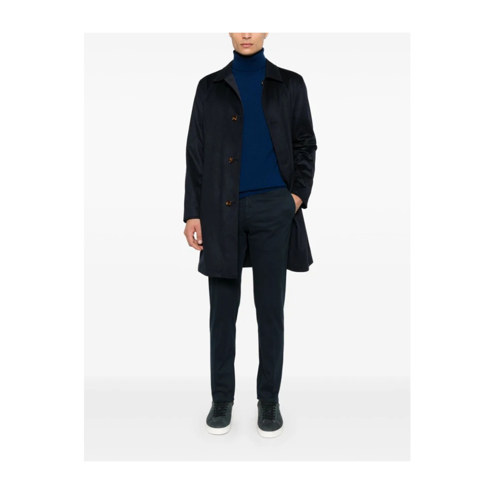 Incotex Blauwe Skinny Twill Broek Blue Heren