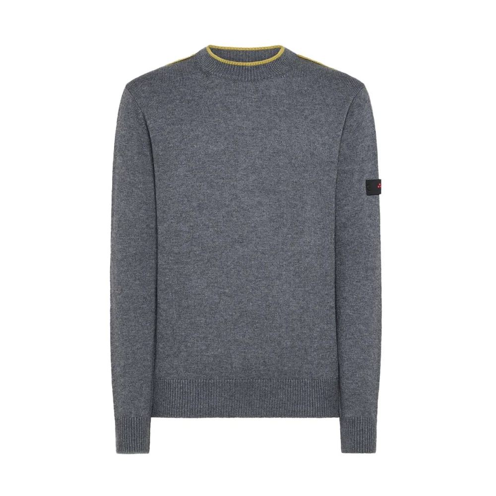 Peuterey Wollen Pullover met Contrastdetails Gray Heren