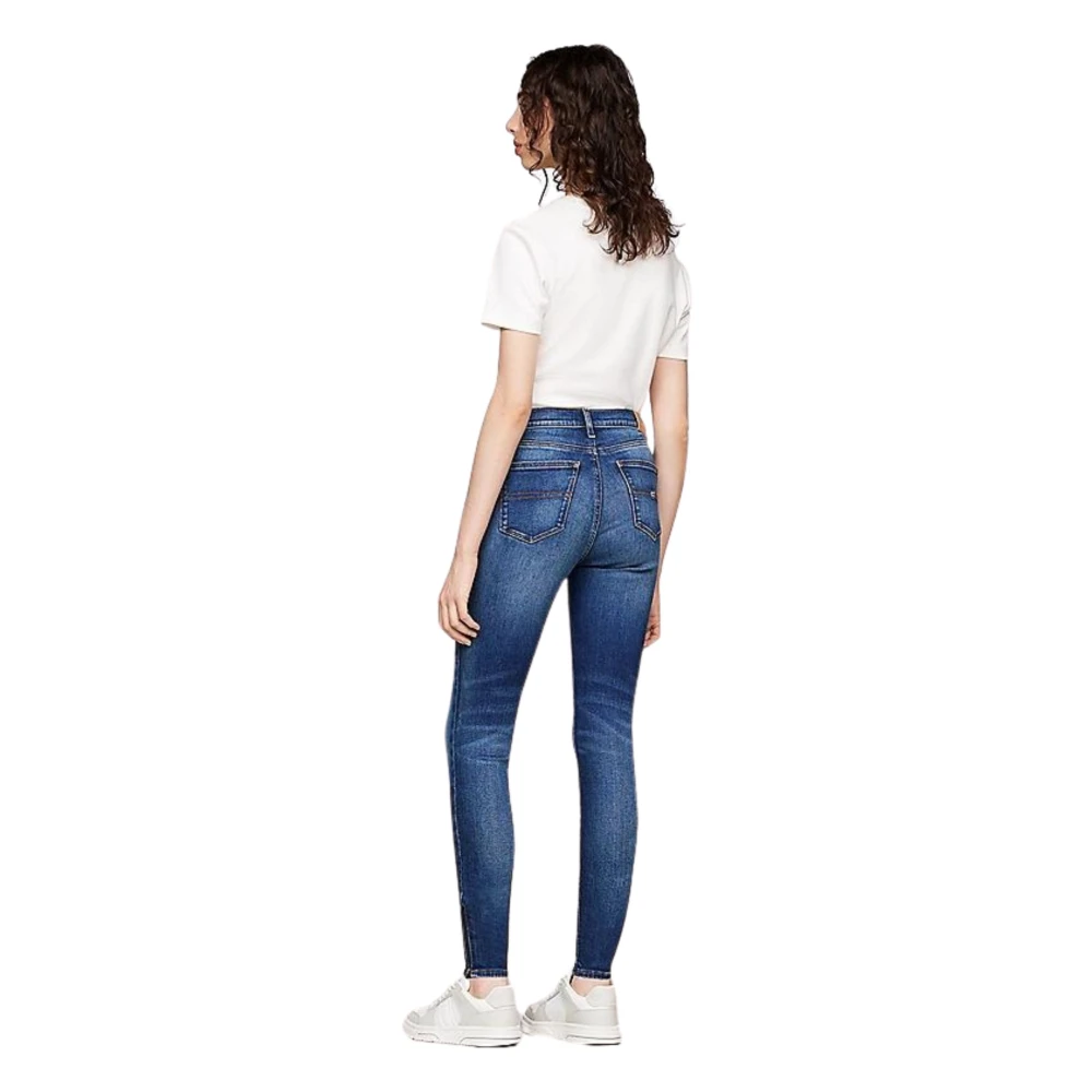 Tommy Hilfiger Vervaagde Skinny Fit Denim Jeans Blue Dames
