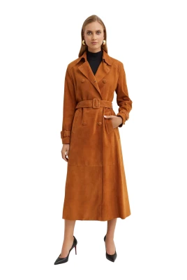 Tate Suede Trench