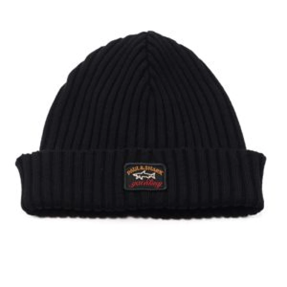 PAUL & SHARK Beanie Black Heren