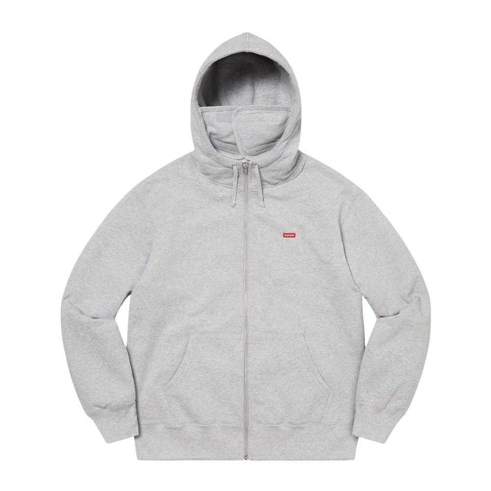 Supreme Beperkte oplage Facemask Zip Up Hoodie Gray Heren