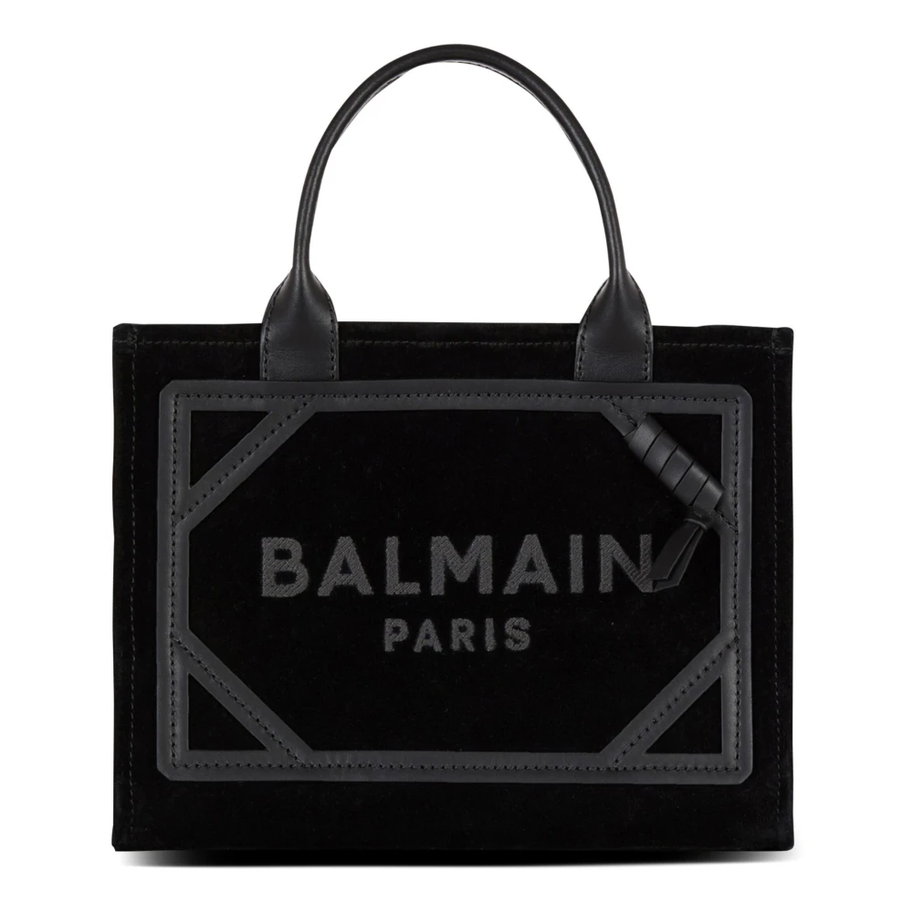 Balmain Noir Shopper Tas Black Dames