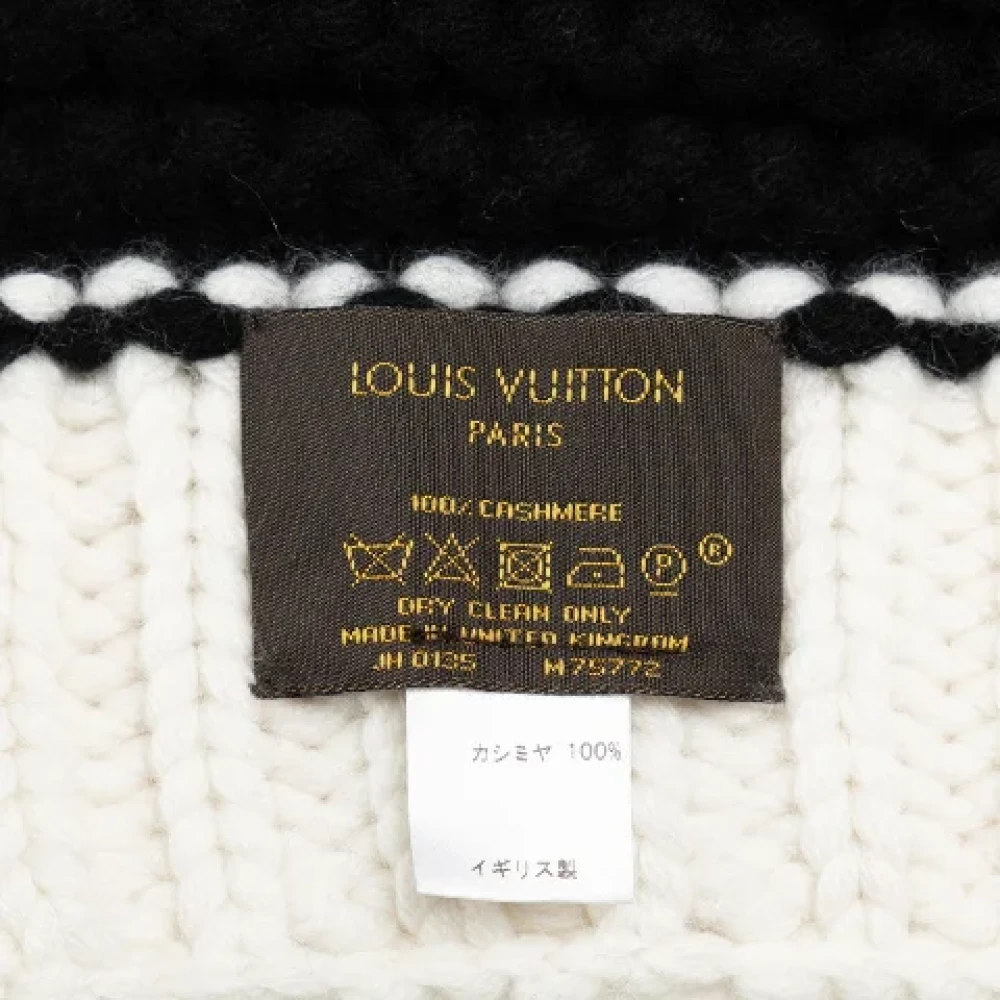 Louis Vuitton Vintage Pre-owned Cotton scarves Black Dames