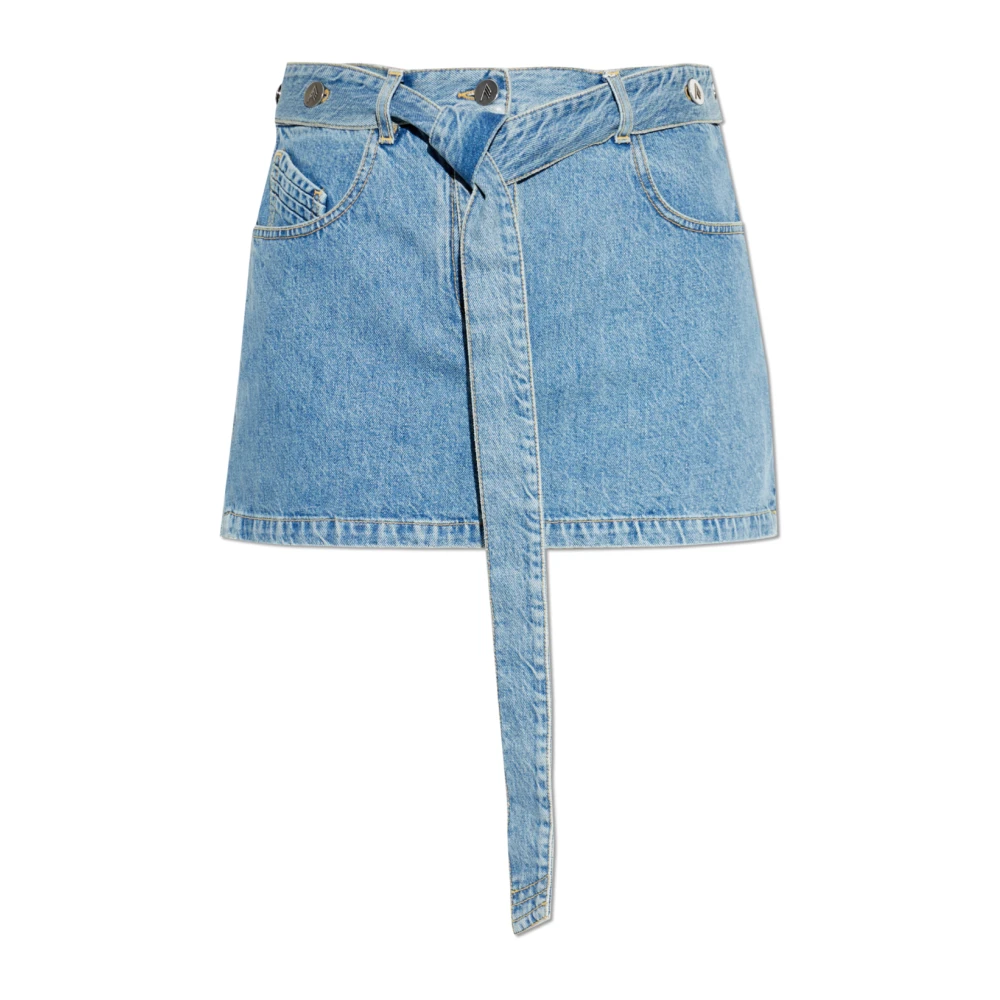 The Attico Denim Skirt - Female - Denim Skirts - Blue - M - Skirts