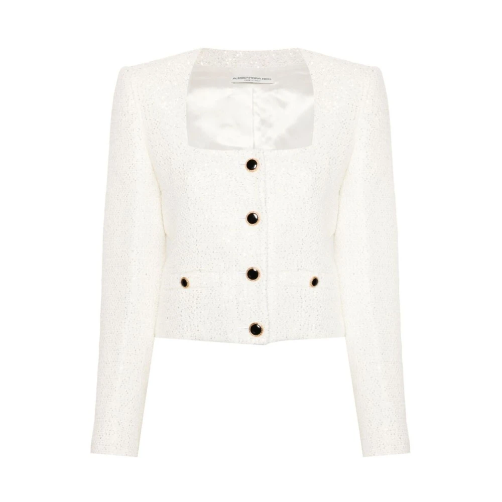 Jackets > Tweed Jackets - - Alessandra Rich - Modalova