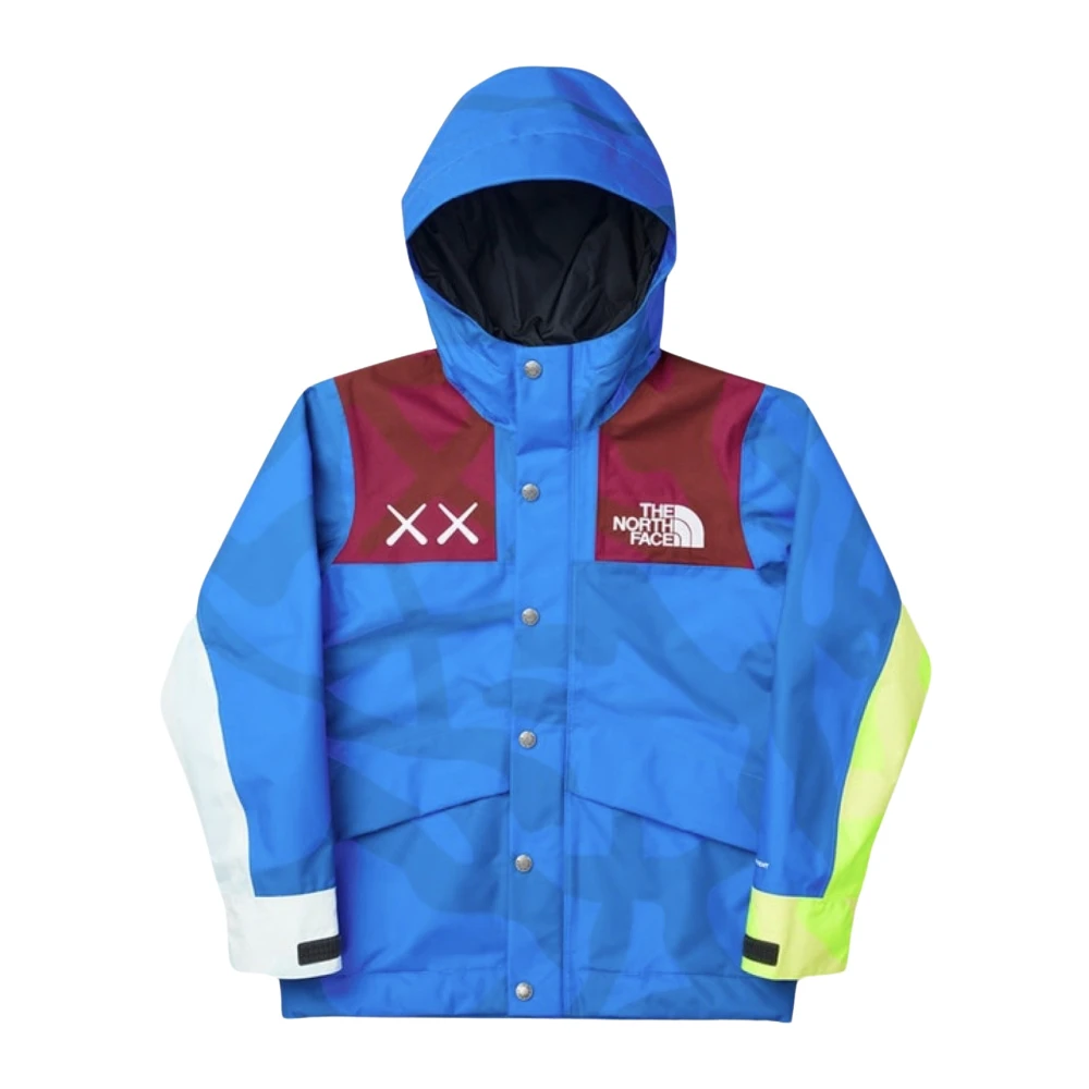 Kaws Youth Mountain Parka Jacket Blue Red Multicolor Heren