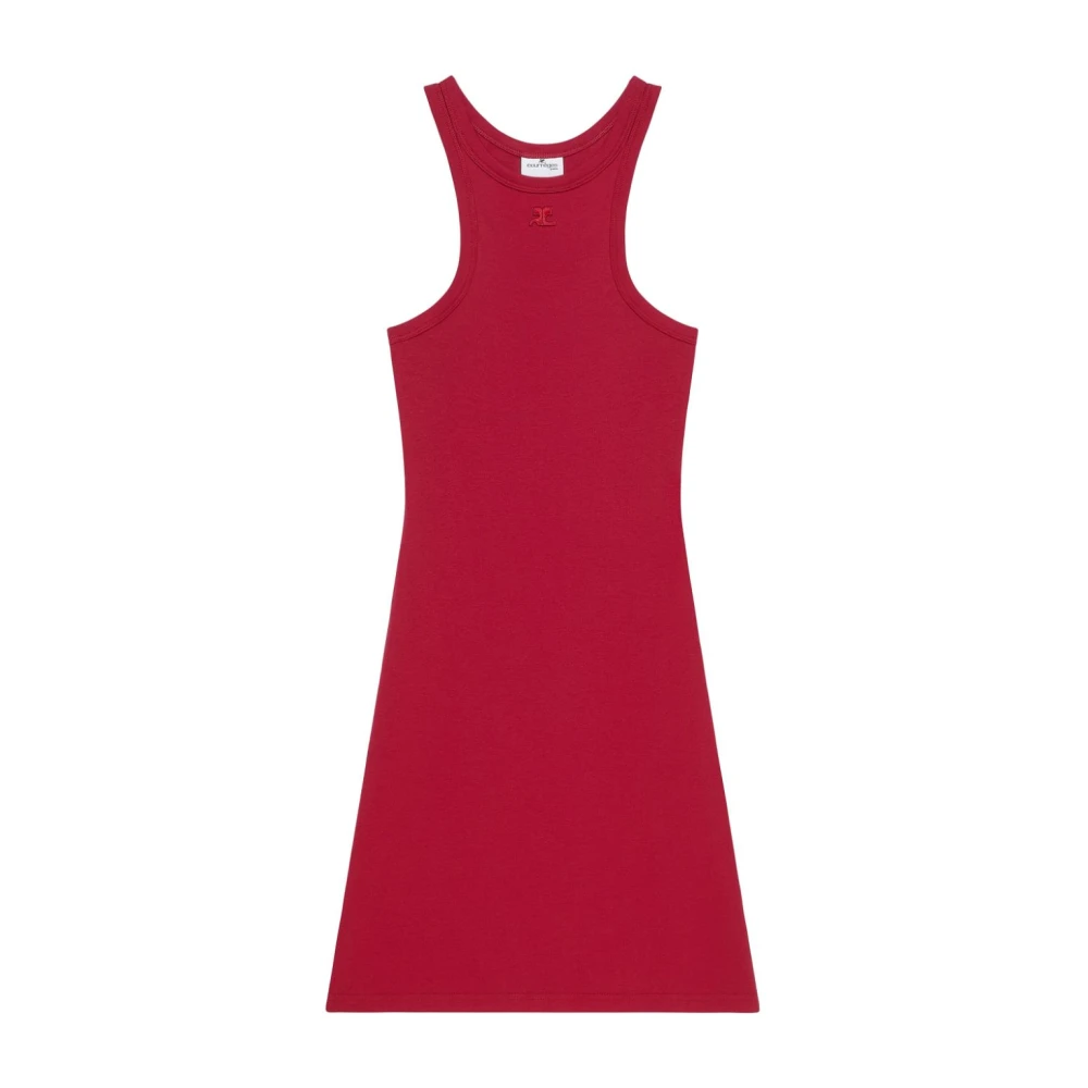 Courrèges Rode Mini Jurk met Racerback Red Dames