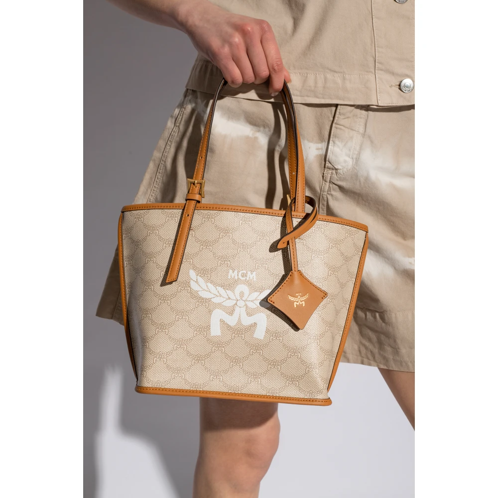 MCM Himmel Mini shopper tas Beige Dames