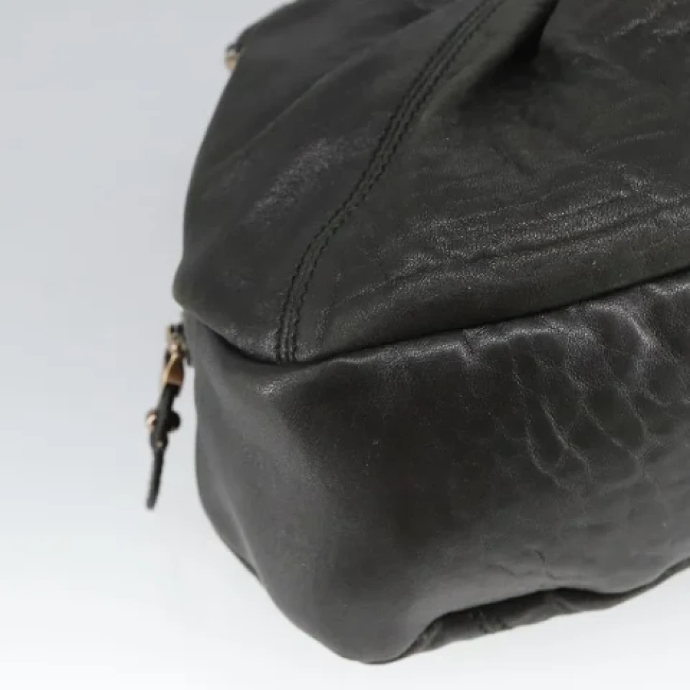Salvatore Ferragamo Pre-owned Leather handbags Black Dames