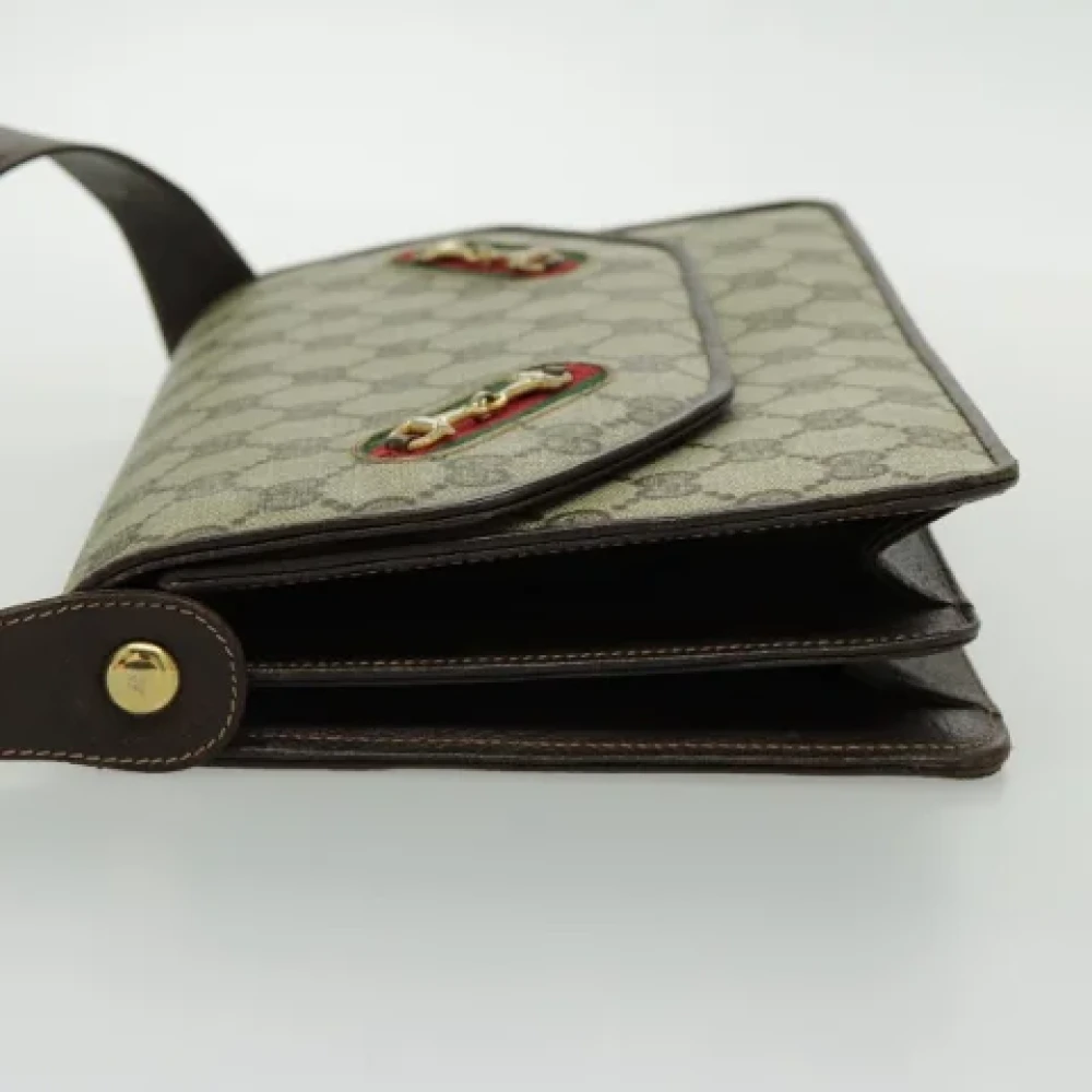 Gucci Vintage Pre-owned Leather gucci-bags Beige Dames