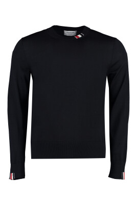 wool-crew-neck-sweater-with-tricolor-detail