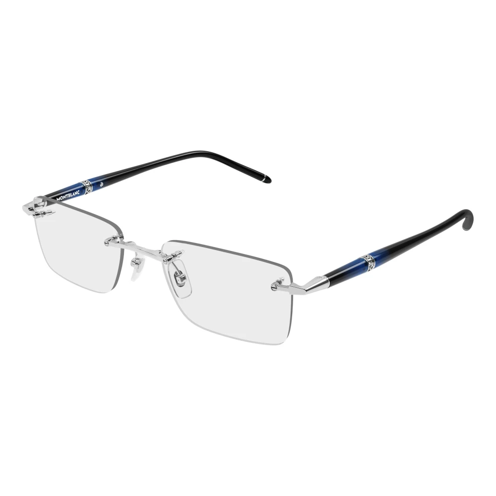 Montblanc Transparent Man Mb0536o 004 Optical Frames Metal Silver Squared - Image 2