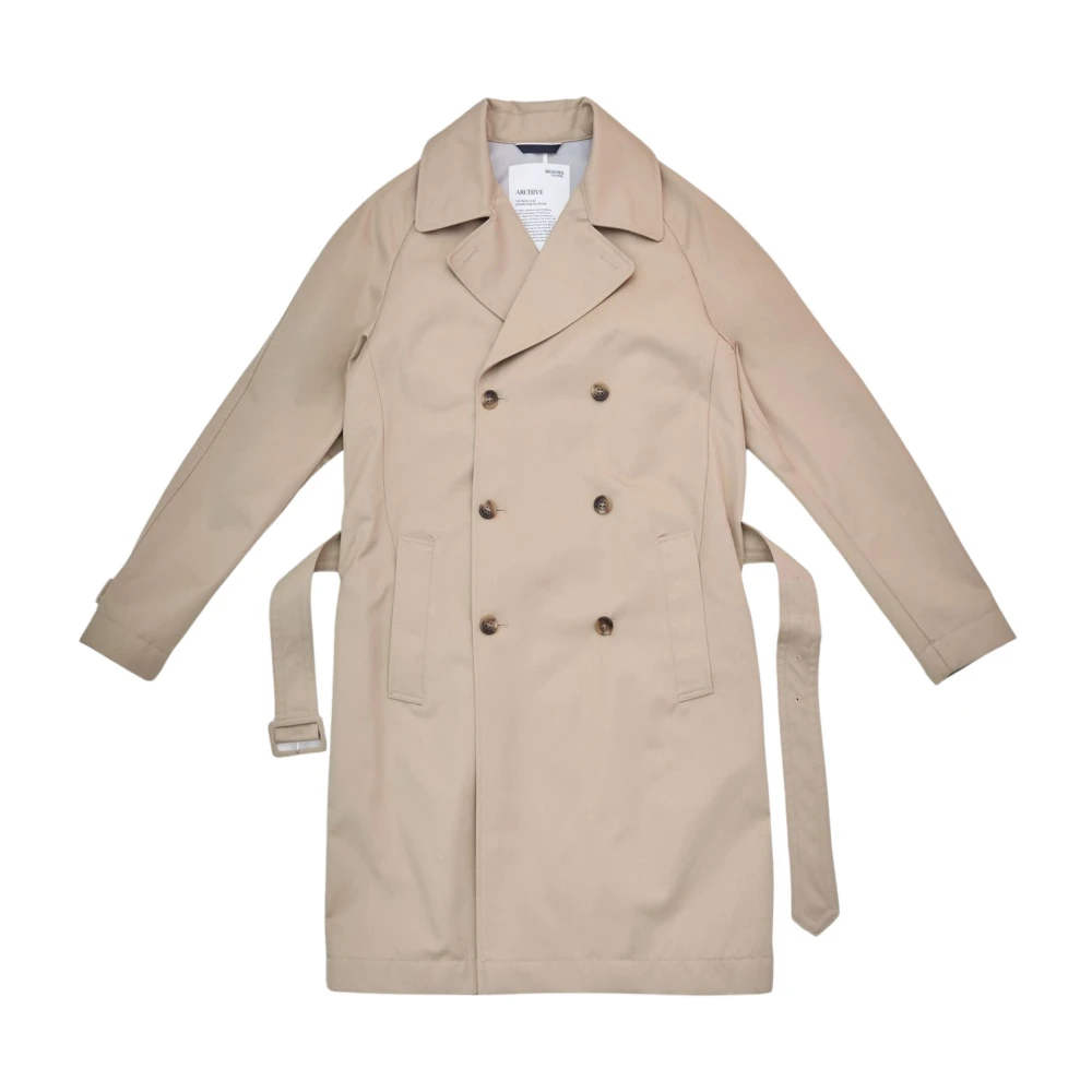 Selected Homme Zand Trenchcoat Dubbele Breasted Beige