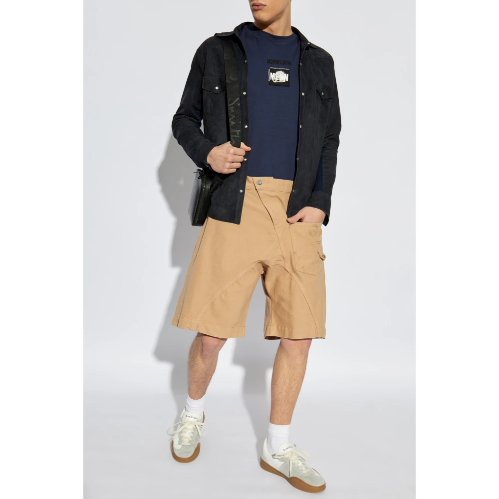 Iceberg T-shirt met patches Blue Heren