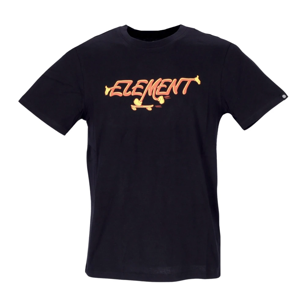 Element Zwarte Pusher Tee Korte Mouw T-shirt Black Heren
