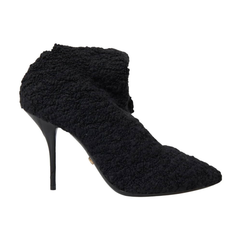 Dolce & Gabbana Black Stiletto Heels Mid Calf Boots - EU38.5/US8 - Image 2
