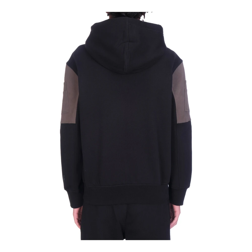 Neil Barrett Logo Hoodie Katoen Italië Black Heren