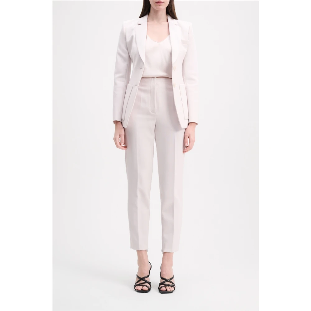 dorothee schumacher Glanzende top met V-hals en verstelbare bandjes White Dames