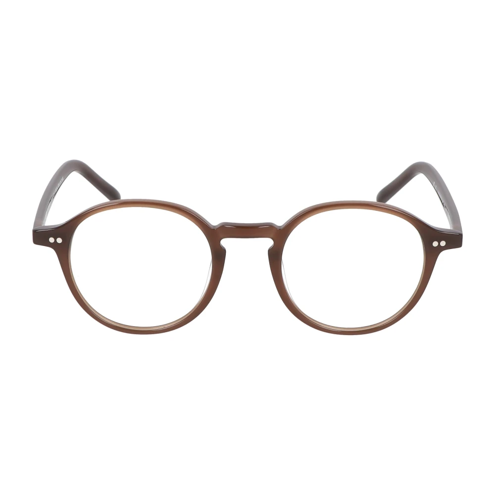 Kaleos Ronde acetaatbril Strasser Brown Dames