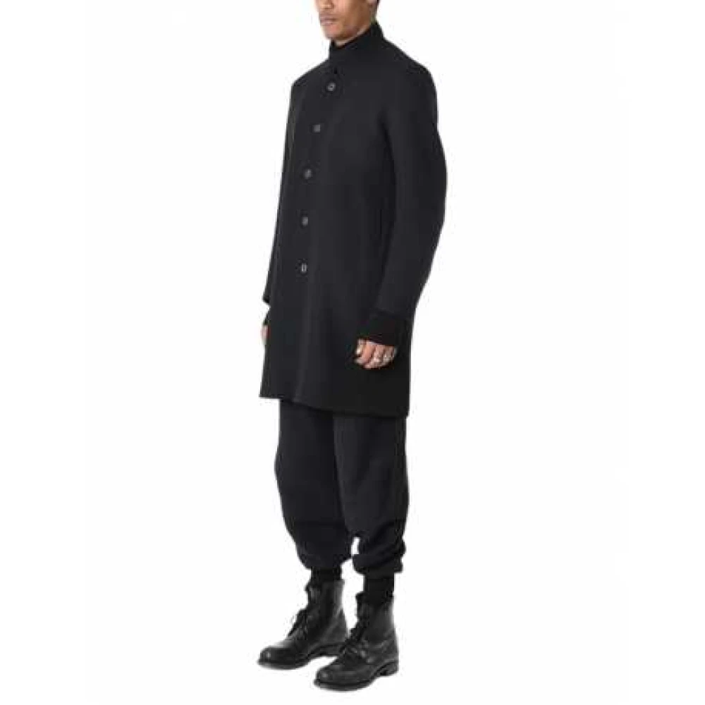 La Haine Inside Us Klassieke Zwarte Officier Kraag Jas Lm238 Black Heren