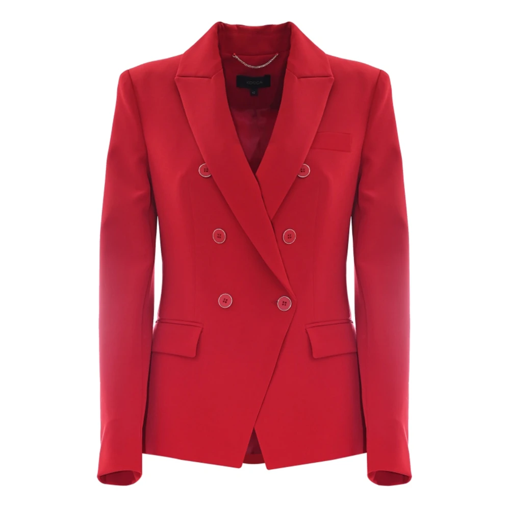Kocca Metalen Double-breasted Jas Red Dames