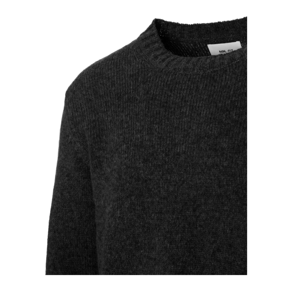 Nn07 Gebreide trui met ronde hals Black Heren
