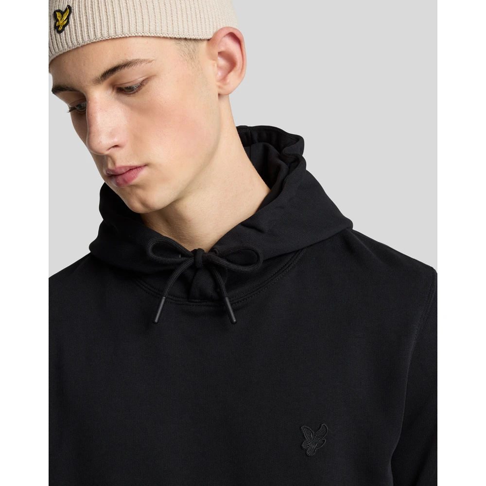 Lyle & Scott Middenlagen Superfijne Pullover Hoodie Brown Heren