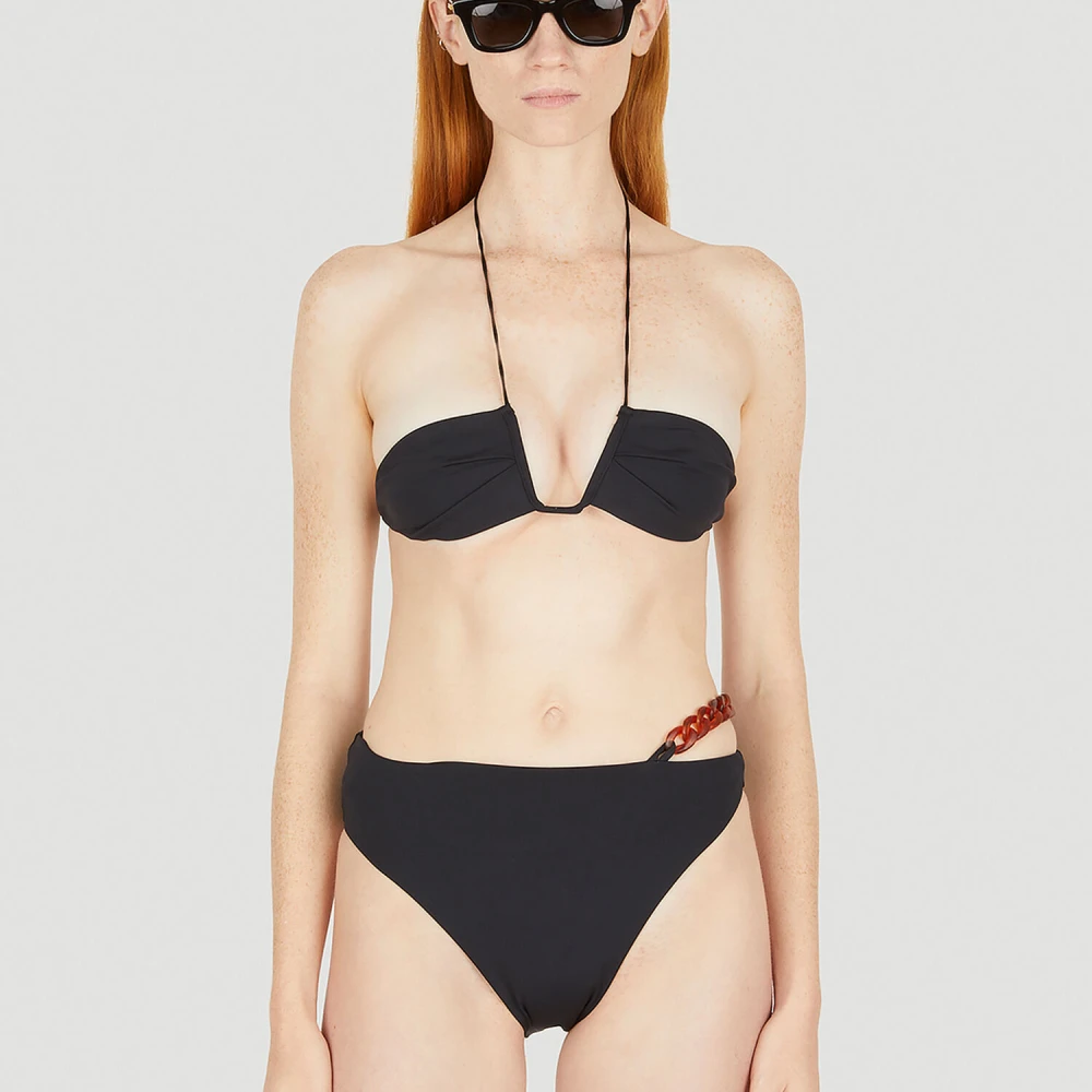 Ziah Kettingbroek met Asymmetrische Taille Black Dames
