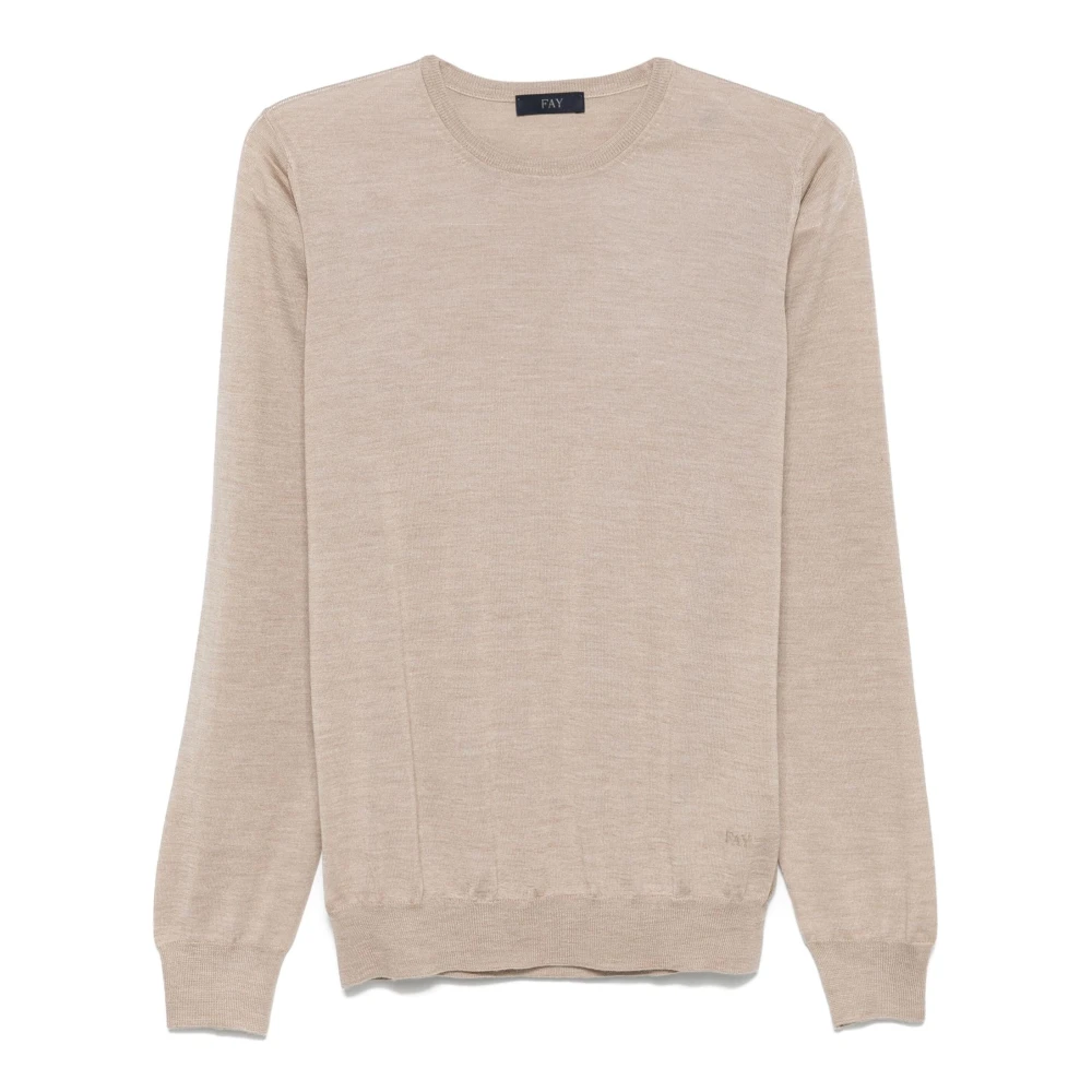 Fay Luxe Beige Trui Beige Heren