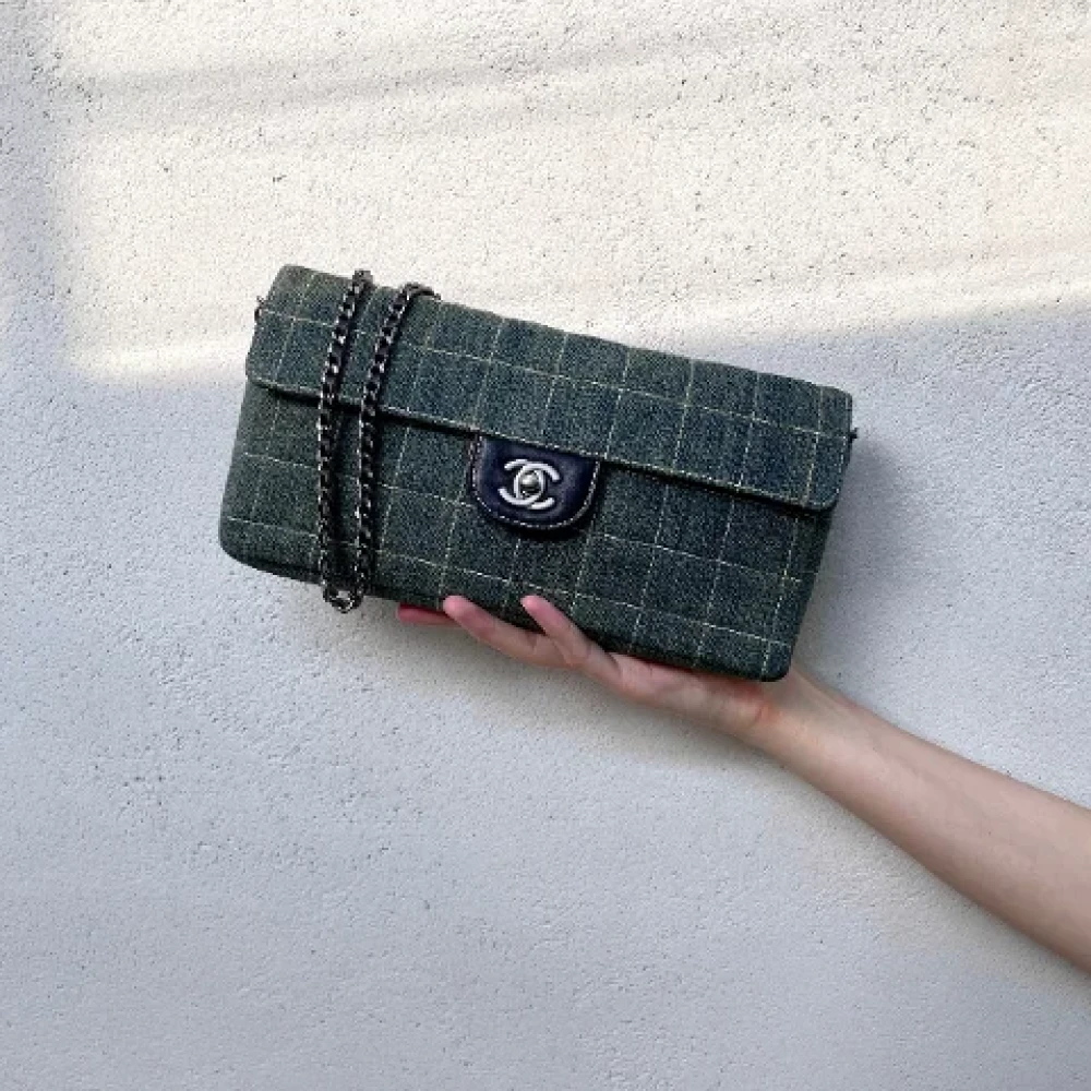 Chanel Vintage Pre-owned Denim chanel-bags Blue Dames