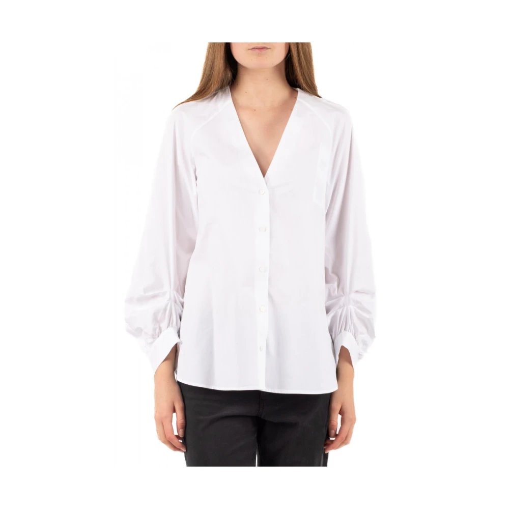 Dondup Stijlvolle Overhemd White Dames