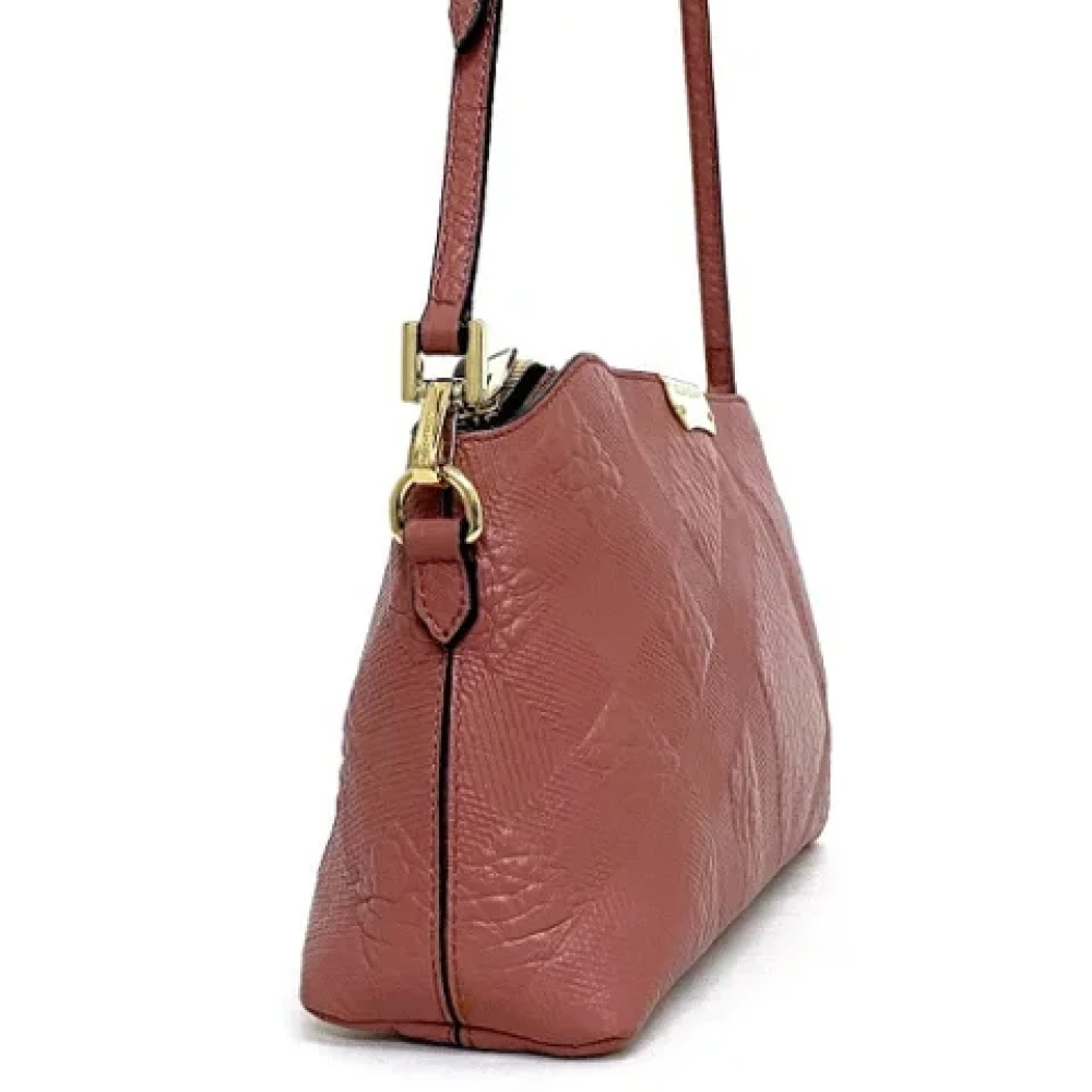 Burberry Vintage Pre-owned Leather shoulder-bags Pink Dames